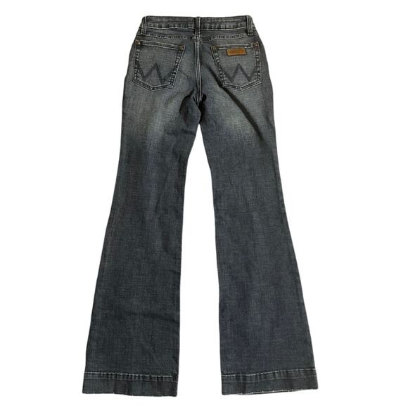Wrangler Retro Mid Rise Wide Leg Trouser Jeans Womens Long Size 3x34 Country - Picture 8 of 11